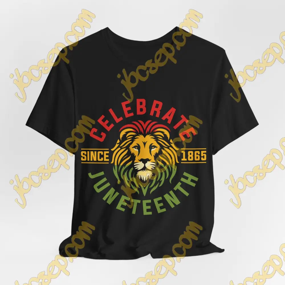 Celebrate Juneteenth Adult Unisex Jersey Short Sleeve Tee Black / S T-Shirt