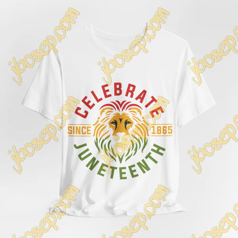 Celebrate Juneteenth Adult Unisex Jersey Short Sleeve Tee White / S T-Shirt