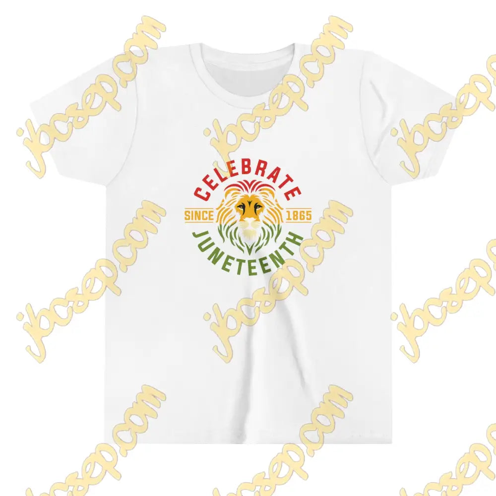 Celebrate Juneteenth Youth Short Sleeve Tee White / S Kids Clothes