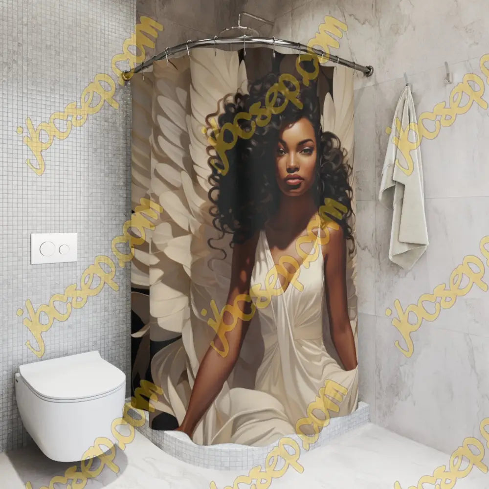 Epiphany Polyester Shower Curtain Home Decor