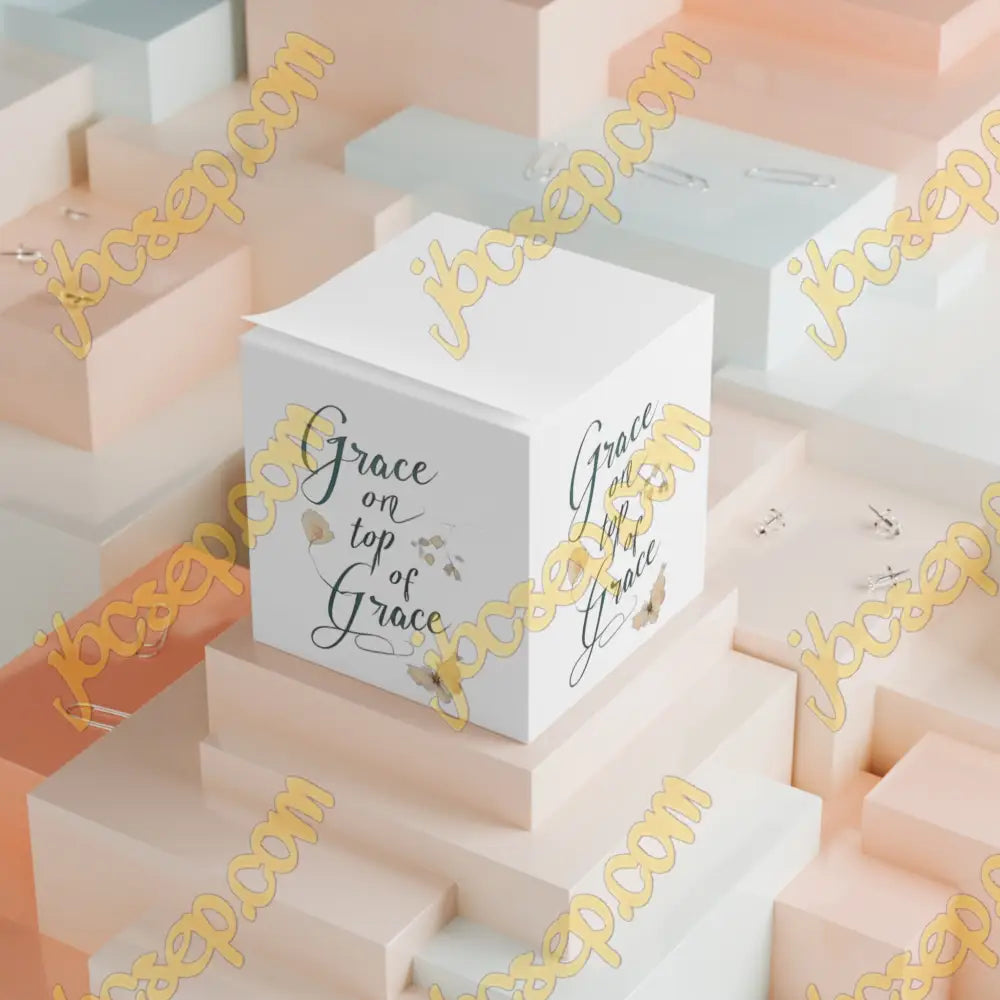 Grace On Top Of Note Cube White / One Size Paper Products