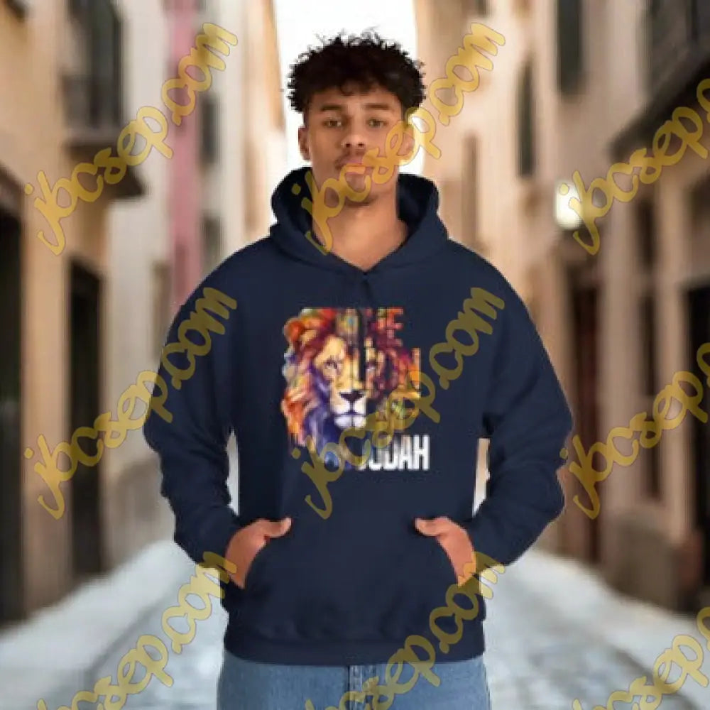 Lion Of Judah Men’s Heavy Blend Hoodie - Hooded Sweatshirt