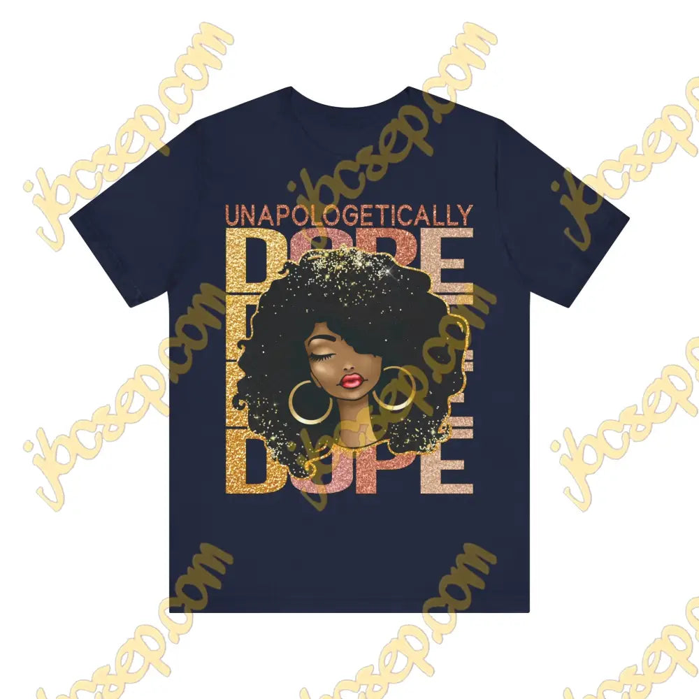 Unapologetically Dope Women’s Jersey Short Sleeve Tee Navy / S T-Shirt